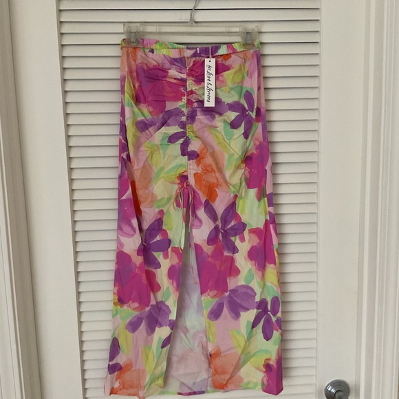 For Love And Lemons Pia Floral Midi Skirt Medium NWT - Picture 3 of 6